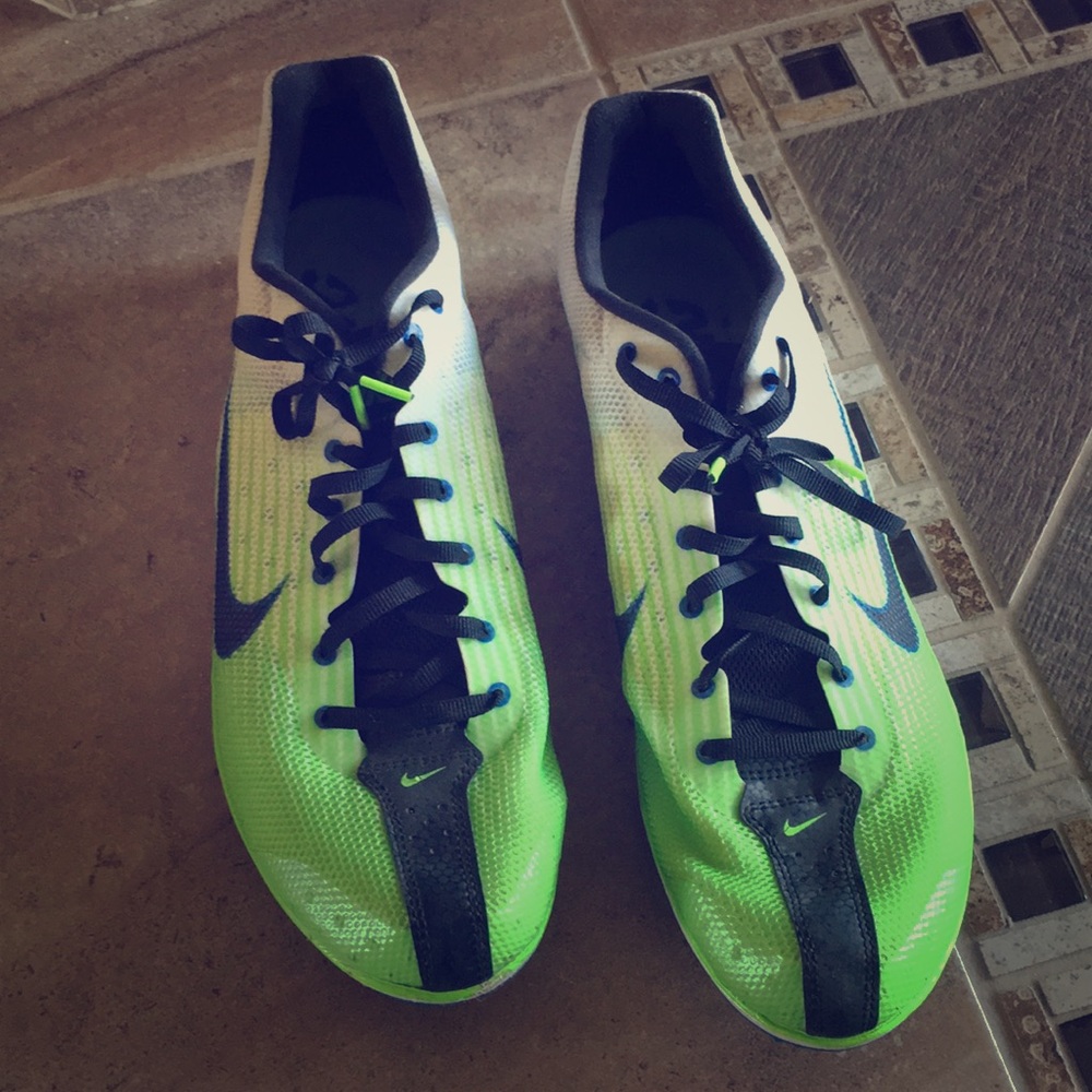 Barely worn Nike Distance Spikes size 10